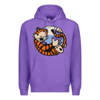 Purple calvin Premium Hoodie - linhVisuals