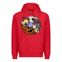 Red calvin Premium Hoodie - linhVisuals