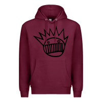 Burgundy suitable-ween-boognish-worn Premium Hoodie - linhVisuals