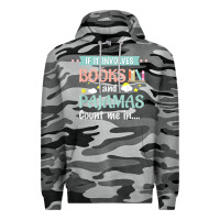 Slate Camo if it involves books and pajamas book lover gift tee t shirt Premium Hoodie - linhVisuals