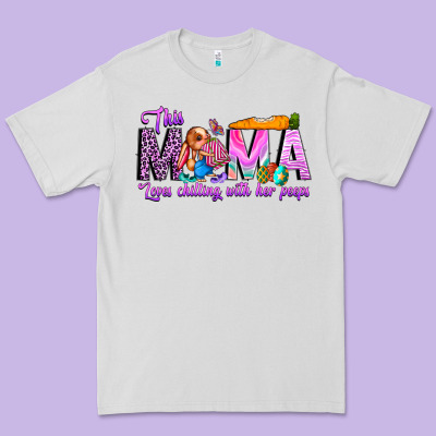 This Mama Is Chilling With Her Premium Tee Designed By Cowhidedigitalart