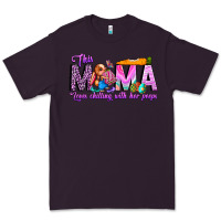 Plum This Mama is chilling with her Premium Tee - CowhideDigitalArt