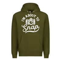 Army Green i'm about to snap photography photographer camera men women t shirt Premium Hoodie - linhVisuals