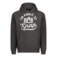 Smoke i'm about to snap photography photographer camera men women t shirt Premium Hoodie - linhVisuals