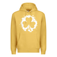 Antique Gold irish pride clover leaf  saint irish pats st. patrick's day t shirt Premium Hoodie - linhVisuals