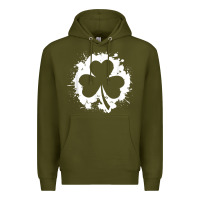 Irish Pride Clover Leaf  Saint Irish Pats St. Patrick's Day T Shirt Premium Hoodie | Teevron