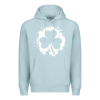 Blue Mist irish pride clover leaf  saint irish pats st. patrick's day t shirt Premium Hoodie - linhVisuals