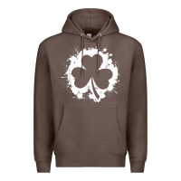 Coffee irish pride clover leaf  saint irish pats st. patrick's day t shirt Premium Hoodie - linhVisuals