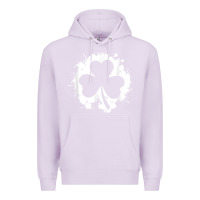 Lilac irish pride clover leaf  saint irish pats st. patrick's day t shirt Premium Hoodie - linhVisuals