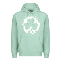 Seafoam irish pride clover leaf  saint irish pats st. patrick's day t shirt Premium Hoodie - linhVisuals