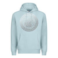 Blue Mist ireland celtic knotwork design ornament wolf original celtic pullover Premium Hoodie - linhVisuals