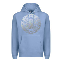 Colony Blue ireland celtic knotwork design ornament wolf original celtic pullover Premium Hoodie - linhVisuals