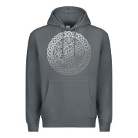 Rock ireland celtic knotwork design ornament wolf original celtic pullover Premium Hoodie - linhVisuals