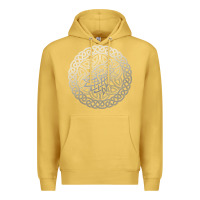 Antique Gold ireland celtic knotwork design ornament wolf original celtic pullover Premium Hoodie - linhVisuals