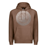 Chestnut ireland celtic knotwork design ornament wolf original celtic pullover Premium Hoodie - linhVisuals
