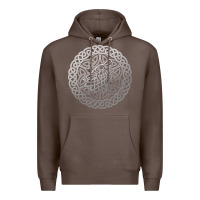 Coffee ireland celtic knotwork design ornament wolf original celtic pullover Premium Hoodie - linhVisuals