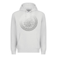 Dove Grey ireland celtic knotwork design ornament wolf original celtic pullover Premium Hoodie - linhVisuals