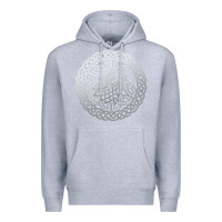 Heather Grey ireland celtic knotwork design ornament wolf original celtic pullover Premium Hoodie - linhVisuals