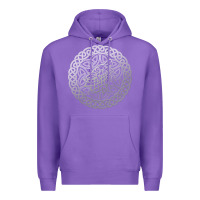 Purple ireland celtic knotwork design ornament wolf original celtic pullover Premium Hoodie - linhVisuals