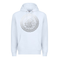 White ireland celtic knotwork design ornament wolf original celtic pullover Premium Hoodie - linhVisuals