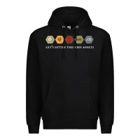 Black let's settle this like adults board game night shirt Premium Hoodie - linhVisuals