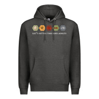 Charcoal Heather let's settle this like adults board game night shirt Premium Hoodie - linhVisuals