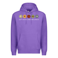 Purple let's settle this like adults board game night shirt Premium Hoodie - linhVisuals