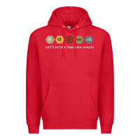 Red let's settle this like adults board game night shirt Premium Hoodie - linhVisuals