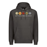 Smoke let's settle this like adults board game night shirt Premium Hoodie - linhVisuals