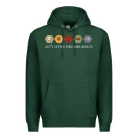 Sports Green let's settle this like adults board game night shirt Premium Hoodie - linhVisuals