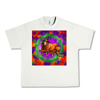 Pistachio halloween red angus bull Urban Heavy Tee - LillyAllenDesigns