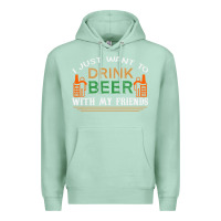 Seafoam i just want to drink with my friends Premium Hoodie - linhVisuals