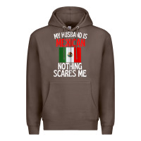 Coffee my husband is mexican nothing scares me funny husband zip hoodie Premium Hoodie - linhVisuals
