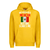 Lemon my husband is mexican nothing scares me funny husband zip hoodie Premium Hoodie - linhVisuals