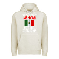 Oatmeal Heather my husband is mexican nothing scares me funny husband zip hoodie Premium Hoodie - linhVisuals