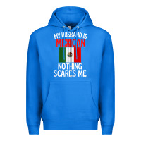 True Royal my husband is mexican nothing scares me funny husband zip hoodie Premium Hoodie - linhVisuals