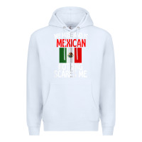 White my husband is mexican nothing scares me funny husband zip hoodie Premium Hoodie - linhVisuals