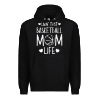Black basketball t  shirt basketball mom life t  shirt Premium Hoodie - linhVisuals