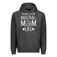 Charcoal Heather basketball t  shirt basketball mom life t  shirt Premium Hoodie - linhVisuals