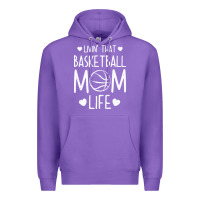 Purple basketball t  shirt basketball mom life t  shirt Premium Hoodie - linhVisuals