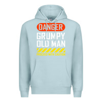 Blue Mist funny danger grumpy old man sarcastic saying, retirement t shirt Premium Hoodie - linhVisuals