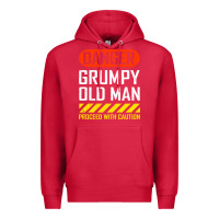 Cardinal funny danger grumpy old man sarcastic saying, retirement t shirt Premium Hoodie - linhVisuals