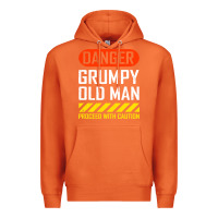 Carrot funny danger grumpy old man sarcastic saying, retirement t shirt Premium Hoodie - linhVisuals