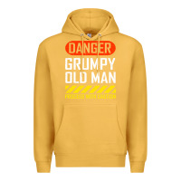 Mustard funny danger grumpy old man sarcastic saying, retirement t shirt Premium Hoodie - linhVisuals