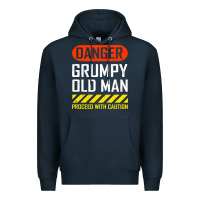 Navy funny danger grumpy old man sarcastic saying, retirement t shirt Premium Hoodie - linhVisuals