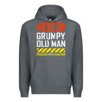 Rock funny danger grumpy old man sarcastic saying, retirement t shirt Premium Hoodie - linhVisuals