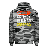 Slate Camo funny danger grumpy old man sarcastic saying, retirement t shirt Premium Hoodie - linhVisuals