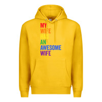 Lemon my wife has an awesome wife funny lesbian wedding gift t shirt Premium Hoodie - linhVisuals