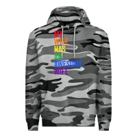 Slate Camo my wife has an awesome wife funny lesbian wedding gift t shirt Premium Hoodie - linhVisuals