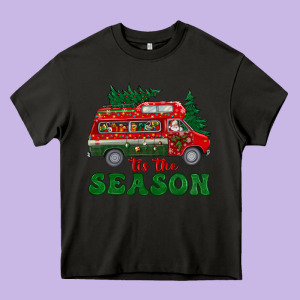 Christmas 'tis The Season Heavy Core Tee Designed By Bundleandbundleshop